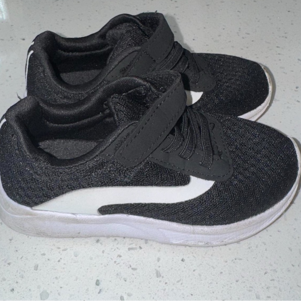 Kids Black and White Sneakers